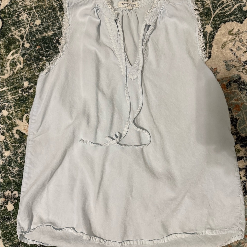 Workshop Republic Clothing Light Gray Top